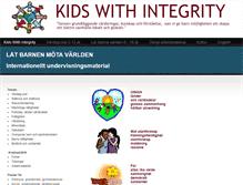 Tablet Screenshot of kidswithintegrity.com